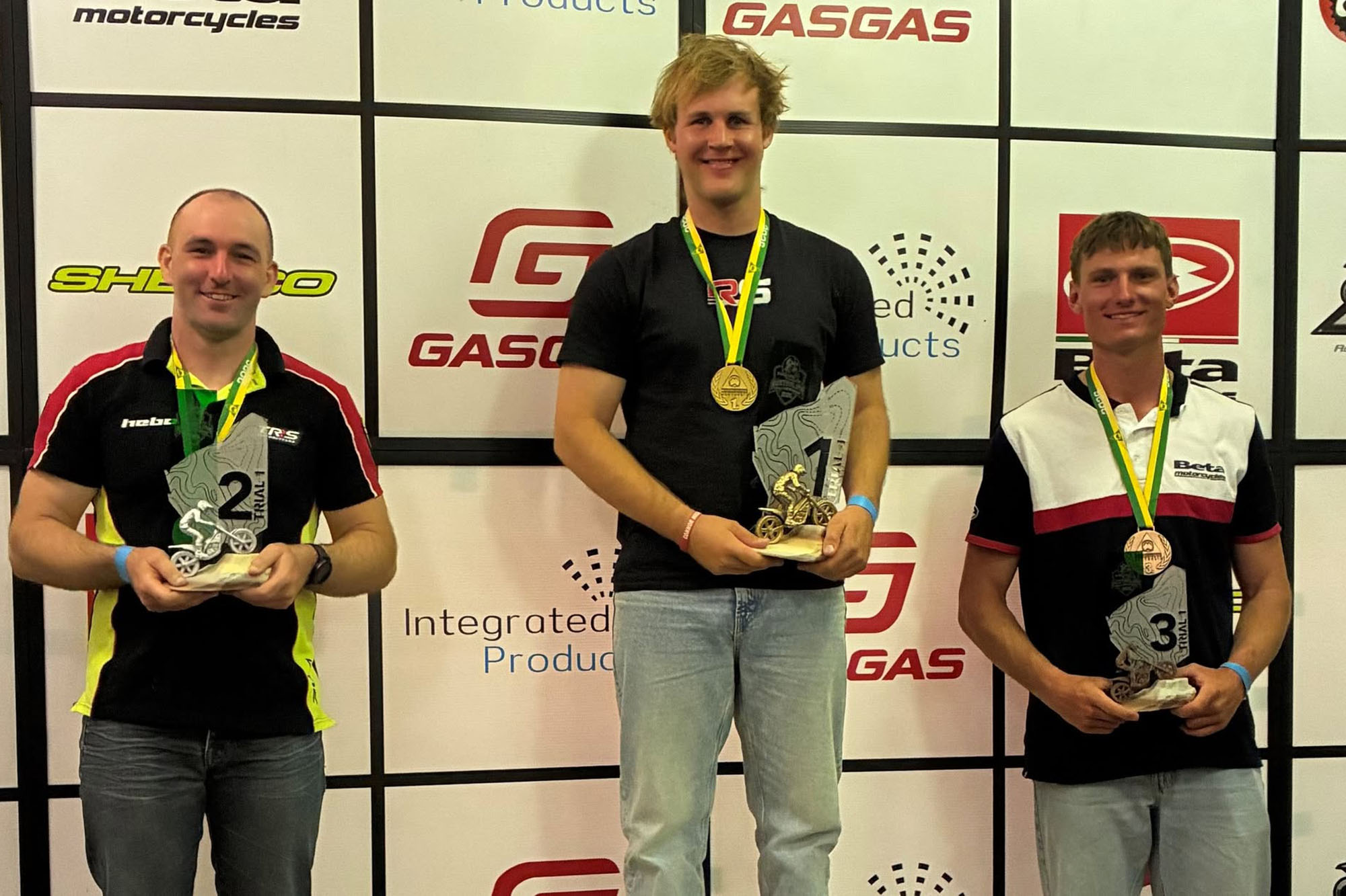 The T1 podium: (L to R) Kyle Middleton, Connor Hogan and Ben Walling The T1 podium: (L to R) Kyle Middleton, Connor Hogan and Ben Walling